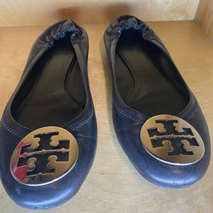 Leather Tory Burch Flats